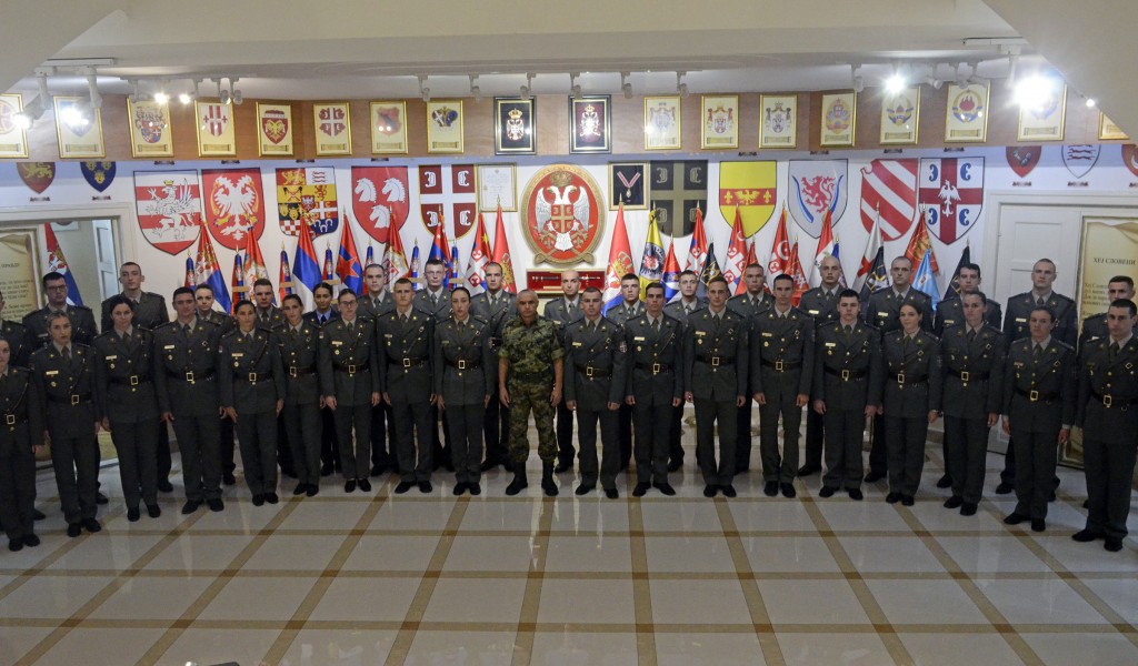 Admission of newly commissioned officers to Serbian Armed Forces units