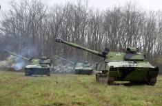 Obuka na usavršenim samohodnim haubicama