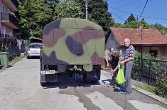 Помоћ Војске Србије у водоснабдевању Чачка и Горњег Милановца