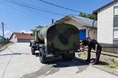 Помоћ Војске Србије у водоснабдевању Чачка и Горњег Милановца