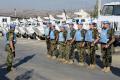 With Serbian peacekeepers in the south of Lebanon