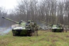 Obuka na usavršenim samohodnim haubicama