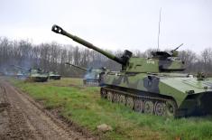 Obuka na usavršenim samohodnim haubicama