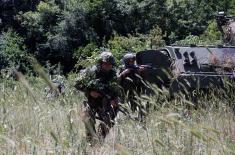 Tactical training of Serbian Armed Forces mechanized units