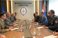 Meeting between Minister Stefanović and Director General IMS NATO Lieutenant General Wiermann