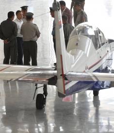 New hangar for aircraft storage at military airfield in Batajnica