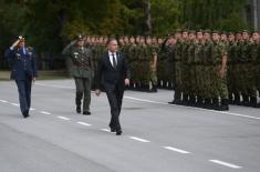 Minister Stefanović at promotion ceremony for 75 new reserve officers