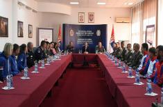 Minister Stefanović Meets Military Athletes