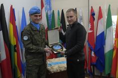 Minister Stefanović visits Serbian Force Protection Platoon in Naqoura  