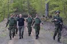 Minister Stefanović Visits Bases “Grlić” and “Veliki Trn” in Ground Safety Zone