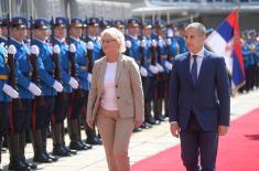 Minister of Defence of Federal Republic of Germany Christine Lambrecht Visits Serbia 