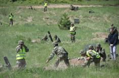 Minister Stefanović attends training and firing at Pasuljanske Livade