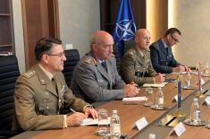Meeting between Minister Stefanović and Director General IMS NATO Lieutenant General Wiermann