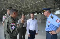 New hangar for aircraft storage at military airfield in Batajnica