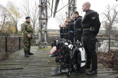 Оспособљавање за рониоце Војске Србије