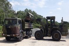 Soldiers of Engineering Branch Undergoing Training in First Army Brigade