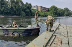 Obuka vojnika pontonirskih specijalnosti