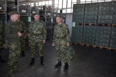 Visit to Central Logistics Base Units