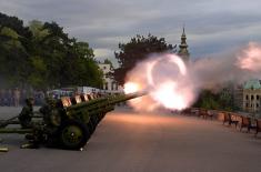 Minister Stefanović Attended Gun Salute to Mark Day of Serbian Armed Forces