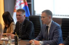 Meeting between Minister Stefanović and Director General IMS NATO Lieutenant General Wiermann