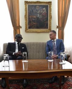 Meeting between Minister Stefanović and Vice President of Equatorial Guinea Mangue