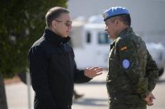 Minister Stefanović finishes visit to Serbian peacekeepers in Lebanon