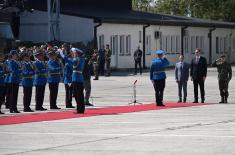 President Vučić Arrives at Airfield “Colonel-Pilot Milenko Pavlović” 