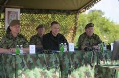 Minister Stefanović attends training and firing at Pasuljanske Livade