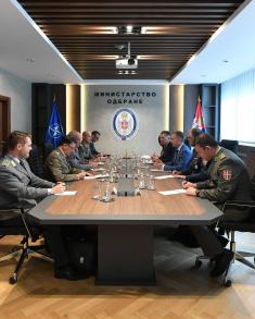 Meeting between Minister Stefanović and Director General IMS NATO Lieutenant General Wiermann