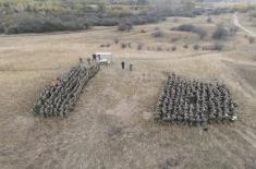 Cadets and students complete loaded march