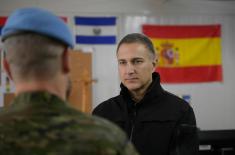 Minister Stefanović finishes visit to Serbian peacekeepers in Lebanon