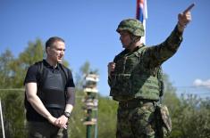 Minister Stefanović Visits Bases “Grlić” and “Veliki Trn” in Ground Safety Zone