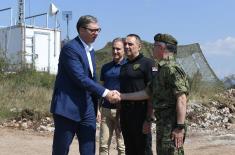 President Vučić arrives at Pasuljanske Livade