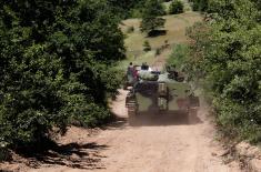 Tactical training of Serbian Armed Forces mechanized units