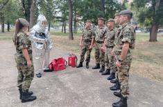 Soldiers undergoing specialized logistics training