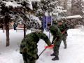 SAF helps the citizens of Serbia in clearing the snow