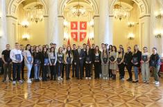 Minister Vučević presents scholarship contracts