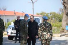 Minister Stefanović visits Serbian Force Protection Platoon in Naqoura  