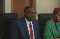 Minister Stefanović Meets Prime Minister of Democratic Republic of São Tomé and Príncipe