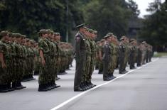 Minister Stefanović at promotion ceremony for 75 new reserve officers