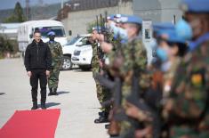 Minister Stefanović visits Serbian Force Protection Platoon in Naqoura  