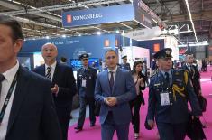 Ministar Stefanović na otvaranju Međunarodnog sajma vojne tehnike "EUROSATORY 2022" u Parizu