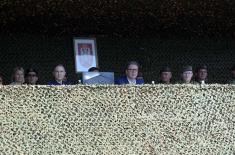 President Vučić attends SAF-MOI Joint Tactical Exercise