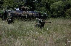 Tactical training of Serbian Armed Forces mechanized units