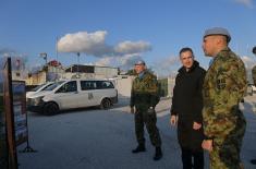 Ministar Stefanović završio posetu srpskim mirovnjacima u Libanu 