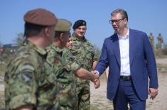 President Vučić arrives at Pasuljanske Livade