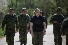 Minister Stefanović Visits Bases “Grlić” and “Veliki Trn” in Ground Safety Zone