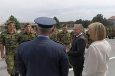 Minister Stefanović at promotion ceremony for 75 new reserve officers