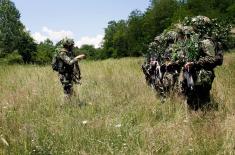Tactical training of Serbian Armed Forces mechanized units