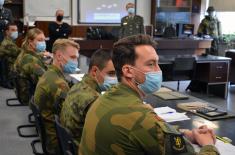 Delegation representing Norwegian Ministry of Defence visits Military Academy